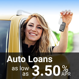 Auto Loans as low as 3.50% APR*
