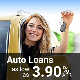 Auto Loans as low as 3.90% APR*
